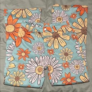 SHEIN Floral Kids Flared Pants